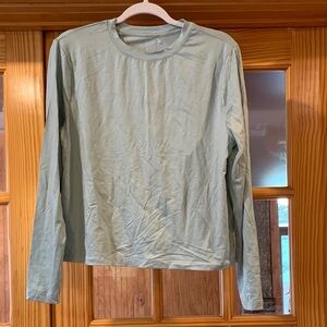 Women’s A New Day Crewneck Pastel Green Stretchy Long Sleeve T-shirt Top M